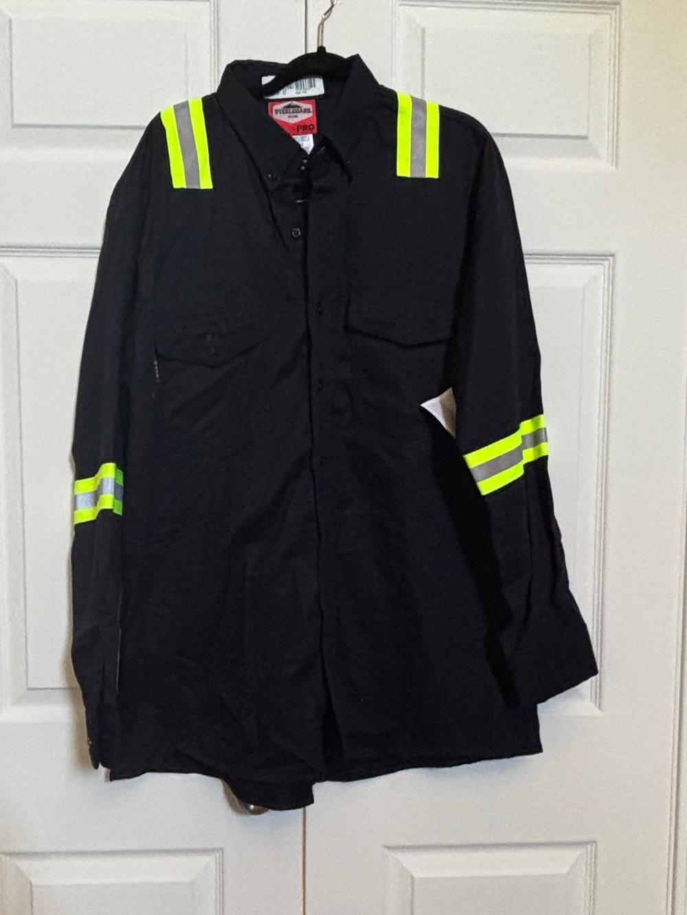 Steel Guard FR Pro Hi Vis FR Work Shirt 1XLR NWT Navy